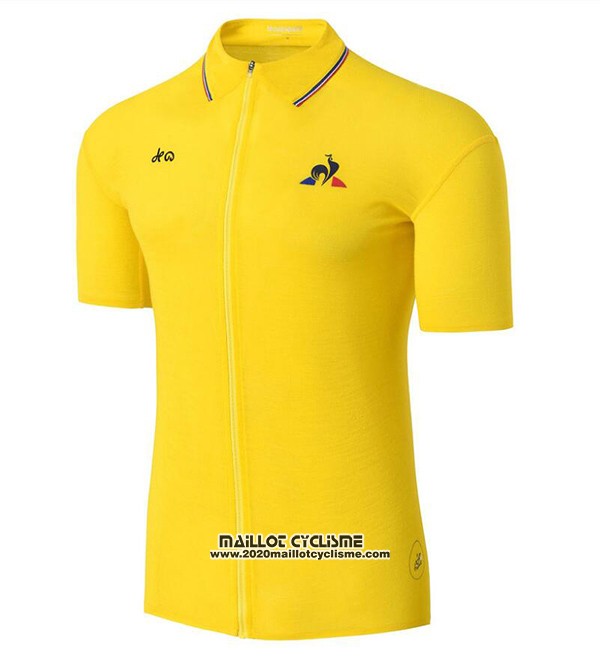 2017 Maillot Ciclismo Coq Sportif Tour de France Jaune Manches Courtes et Cuissard